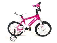 ROWER 14 RÓZOWY KOŁA BOCZNE DZWONEK