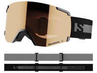 GOGLE NARCIARSKIE SALOMON S/VIEW ACCESS Bk/Univ T Orang